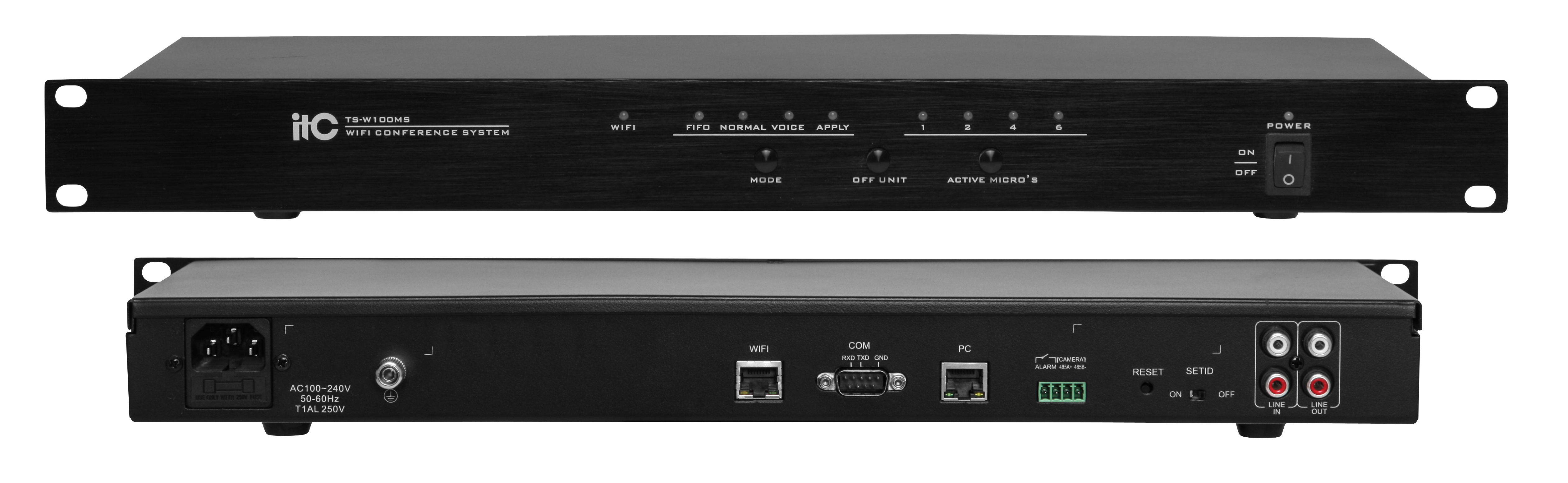 Беспроводная конференц-система ITC TS-W100MS Бюджетный контроллер б/п